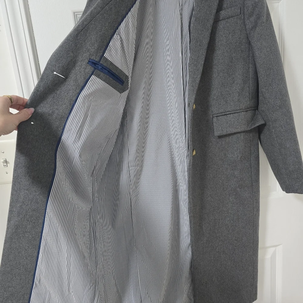 J.Crew Collection Wool And Cashmere Blend Gray Classic Coat Size 2